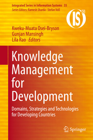 Buchcover Knowledge Management for Development | EAN 9781489973924 | ISBN 1-4899-7392-3 | ISBN 978-1-4899-7392-4