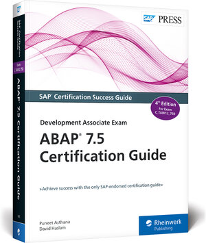 Buchcover ABAP 7.5 Certification Guide | Puneet Asthana | EAN 9781493216857 | ISBN 1-4932-1685-6 | ISBN 978-1-4932-1685-7