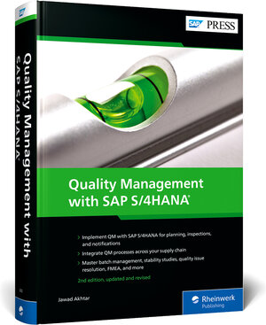 Buchcover Quality Management with SAP S/4HANA | Jawad Akhtar | EAN 9781493226320 | ISBN 1-4932-2632-0 | ISBN 978-1-4932-2632-0
