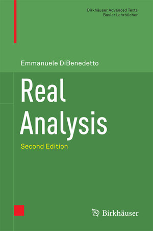 Buchcover Real Analysis | Emmanuele DiBenedetto | EAN 9781493940059 | ISBN 1-4939-4005-8 | ISBN 978-1-4939-4005-9