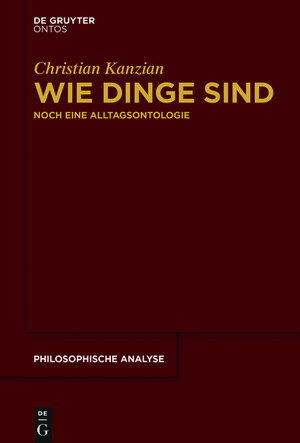 Buchcover Wie Dinge sind | Christian Kanzian | EAN 9781501501869 | ISBN 1-5015-0186-0 | ISBN 978-1-5015-0186-9