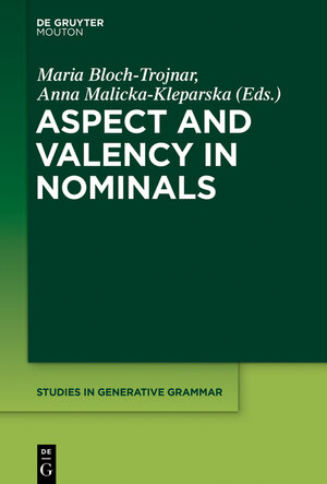 Buchcover Aspect and Valency in Nominals  | EAN 9781501505461 | ISBN 1-5015-0546-7 | ISBN 978-1-5015-0546-1