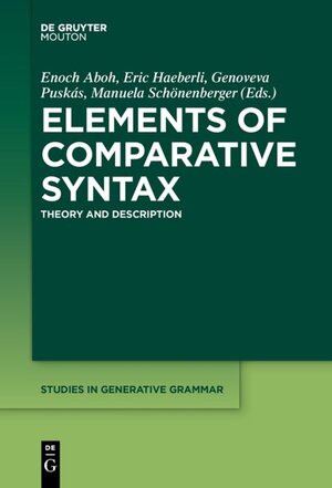 Buchcover Elements of Comparative Syntax | EAN 9781501511943 | ISBN 1-5015-1194-7 | ISBN 978-1-5015-1194-3