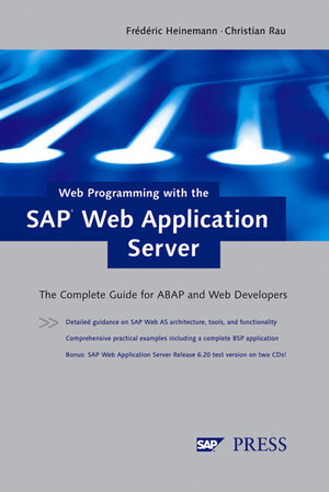 Buchcover Web Programming with the SAP Web Application Server | Frédéric Heinemann | EAN 9781592290130 | ISBN 1-59229-013-2 | ISBN 978-1-59229-013-0