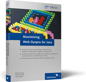 Buchcover Maximizing Web Dynpro for Java | Bertram Ganz | EAN 9781592290772 | ISBN 1-59229-077-9 | ISBN 978-1-59229-077-2