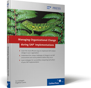 Buchcover Managing Organizational Change during SAP Implementations | Luc Galoppin | EAN 9781592291045 | ISBN 1-59229-104-X | ISBN 978-1-59229-104-5