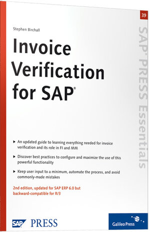 Buchcover Invoice Verification for SAP | Stephen Birchall | EAN 9781592291861 | ISBN 1-59229-186-4 | ISBN 978-1-59229-186-1