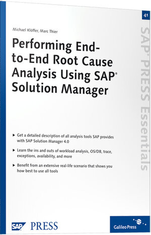 Buchcover Performing End-to-End Root Cause Analysis Using SAP Solution Manager | Michael Klöffer | EAN 9781592291892 | ISBN 1-59229-189-9 | ISBN 978-1-59229-189-2