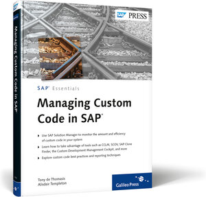 Buchcover Managing Custom Code in SAP | Alisdair Templeton | EAN 9781592294367 | ISBN 1-59229-436-7 | ISBN 978-1-59229-436-7