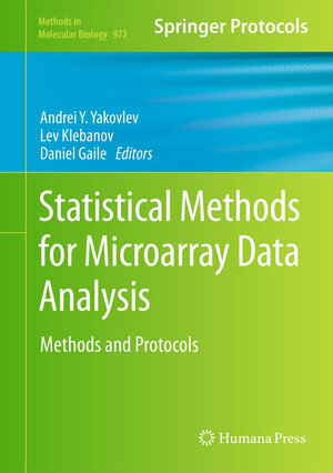 Buchcover Statistical Methods for Microarray Data Analysis | EAN 9781603273367 | ISBN 1-60327-336-0 | ISBN 978-1-60327-336-7