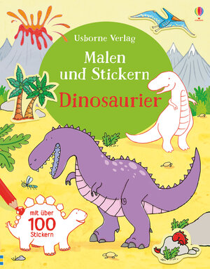 Buchcover Malen und Stickern: Dinosaurier | Sam Taplin | EAN 9781782325543 | ISBN 1-78232-554-9 | ISBN 978-1-78232-554-3