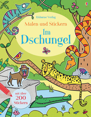 Buchcover Malen und Stickern: Im Dschungel | Alice Primmer | EAN 9781782326687 | ISBN 1-78232-668-5 | ISBN 978-1-78232-668-7