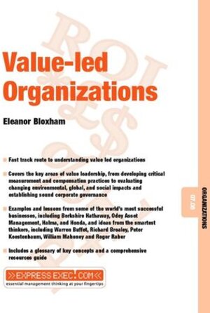Buchcover Value-Led Organizations | Eleanor Bloxham | EAN 9781841123530 | ISBN 1-84112-353-6 | ISBN 978-1-84112-353-0