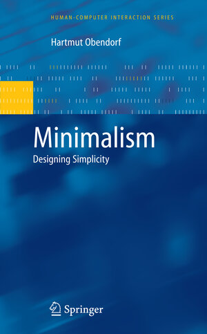 Buchcover Minimalism | Hartmut Obendorf | EAN 9781848823716 | ISBN 1-84882-371-1 | ISBN 978-1-84882-371-6