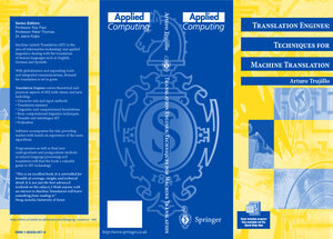 Buchcover Translation Engines: Techniques for Machine Translation | Arturo Trujillo | EAN 9781852330576 | ISBN 1-85233-057-0 | ISBN 978-1-85233-057-6