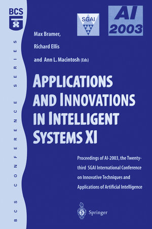 Buchcover Applications and Innovations in Intelligent Systems XI | EAN 9781852337797 | ISBN 1-85233-779-6 | ISBN 978-1-85233-779-7