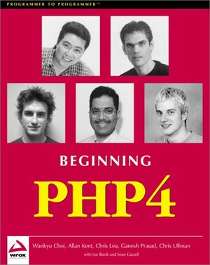 Buchcover Beginning PHP 4 | Blank, Jon, etc., Choi, Wankyu, Kent, Allan | EAN 9781861003737 | ISBN 1-86100-373-0 | ISBN 978-1-86100-373-7