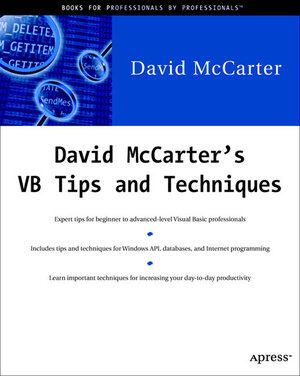 Buchcover David McCarter's VB Tips and Techniques | David McCarter | EAN 9781893115224 | ISBN 1-893115-22-4 | ISBN 978-1-893115-22-4