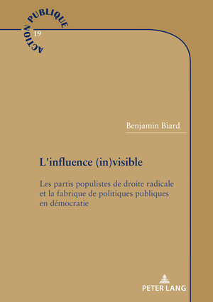 Buchcover L'influence (in)visible | Benjamin Biard | EAN 9782807618442 | ISBN 2-8076-1844-8 | ISBN 978-2-8076-1844-2