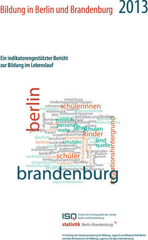 Buchcover Bildung in Berlin und Brandenburg 2013 | Holger Leerhoff | EAN 9783000053252 | ISBN 3-00-005325-5 | ISBN 978-3-00-005325-2