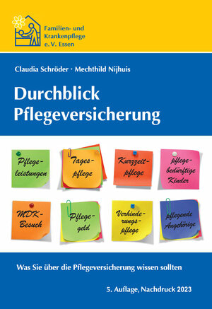 Buchcover Durchblick Pflegeversicherung | Claudia Schröder | EAN 9783000542916 | ISBN 3-00-054291-4 | ISBN 978-3-00-054291-6