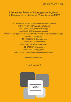 Buchcover Integriertes Personal-Managementsystem mit Governance, Risk und Compliance (GRC)  | EAN 9783000544422 | ISBN 3-00-054442-9 | ISBN 978-3-00-054442-2