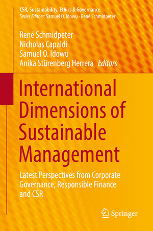 Buchcover International Dimensions of Sustainable Management  | EAN 9783030048198 | ISBN 3-030-04819-5 | ISBN 978-3-030-04819-8