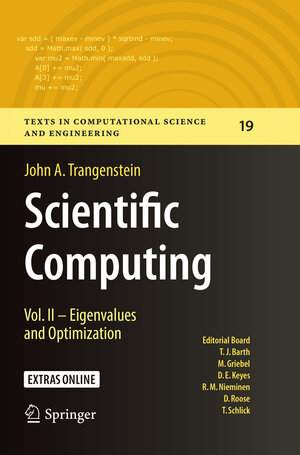 Buchcover Scientific Computing | John A. Trangenstein | EAN 9783030098711 | ISBN 3-030-09871-0 | ISBN 978-3-030-09871-1