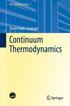 Buchcover Continuum Thermodynamics | Paolo Podio-Guidugli | EAN 9783030111564 | ISBN 3-030-11156-3 | ISBN 978-3-030-11156-4