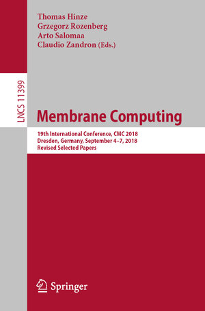 Buchcover Membrane Computing  | EAN 9783030127978 | ISBN 3-030-12797-4 | ISBN 978-3-030-12797-8