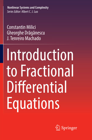 Buchcover Introduction to Fractional Differential Equations | Constantin Milici | EAN 9783030131531 | ISBN 3-030-13153-X | ISBN 978-3-030-13153-1
