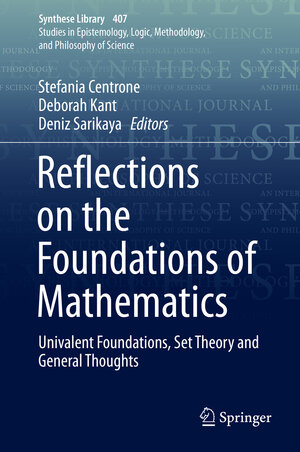 Buchcover Reflections on the Foundations of Mathematics | EAN 9783030156558 | ISBN 3-030-15655-9 | ISBN 978-3-030-15655-8