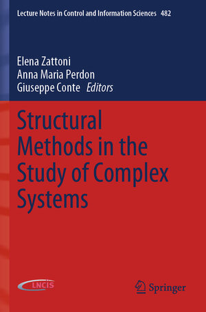 Buchcover Structural Methods in the Study of Complex Systems | EAN 9783030185749 | ISBN 3-030-18574-5 | ISBN 978-3-030-18574-9