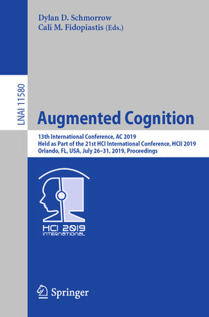 Buchcover Augmented Cognition | EAN 9783030224189 | ISBN 3-030-22418-X | ISBN 978-3-030-22418-9
