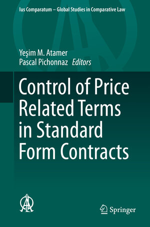 Buchcover Control of Price Related Terms in Standard Form Contracts  | EAN 9783030230562 | ISBN 3-030-23056-2 | ISBN 978-3-030-23056-2
