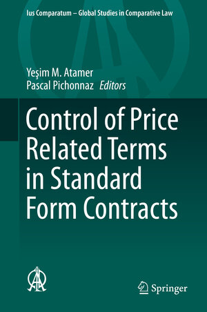 Buchcover Control of Price Related Terms in Standard Form Contracts | EAN 9783030230579 | ISBN 3-030-23057-0 | ISBN 978-3-030-23057-9