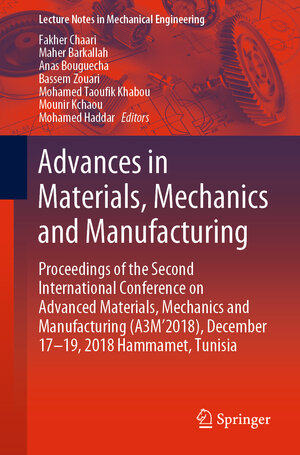 Buchcover Advances in Materials, Mechanics and Manufacturing  | EAN 9783030242466 | ISBN 3-030-24246-3 | ISBN 978-3-030-24246-6