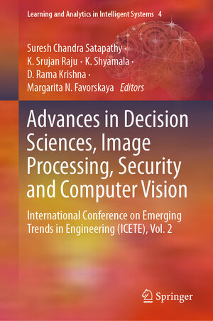 Buchcover Advances in Decision Sciences, Image Processing, Security and Computer Vision | EAN 9783030243180 | ISBN 3-030-24318-4 | ISBN 978-3-030-24318-0