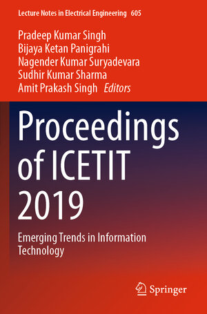 Buchcover Proceedings of ICETIT 2019 | EAN 9783030305796 | ISBN 3-030-30579-1 | ISBN 978-3-030-30579-6