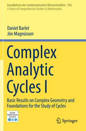Buchcover Complex Analytic Cycles I | Daniel Barlet | EAN 9783030311650 | ISBN 3-030-31165-1 | ISBN 978-3-030-31165-0