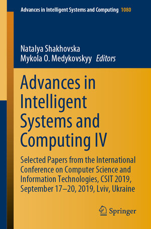 Buchcover Advances in Intelligent Systems and Computing IV | EAN 9783030336950 | ISBN 3-030-33695-6 | ISBN 978-3-030-33695-0