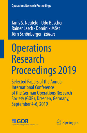 Buchcover Operations Research Proceedings 2019 | EAN 9783030484385 | ISBN 3-030-48438-6 | ISBN 978-3-030-48438-5