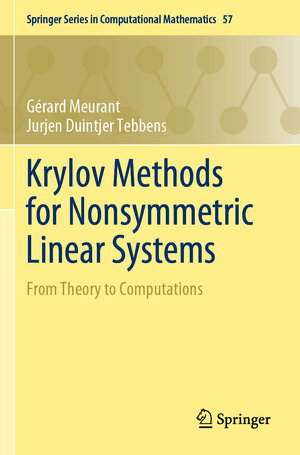 Buchcover Krylov Methods for Nonsymmetric Linear Systems | Gérard Meurant | EAN 9783030552534 | ISBN 3-030-55253-5 | ISBN 978-3-030-55253-4