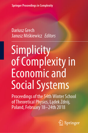 Buchcover Simplicity of Complexity in Economic and Social Systems | EAN 9783030561604 | ISBN 3-030-56160-7 | ISBN 978-3-030-56160-4