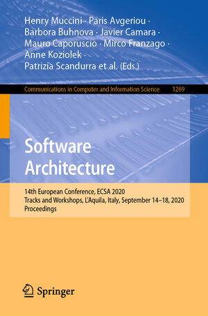 Buchcover Software Architecture | EAN 9783030591557 | ISBN 3-030-59155-7 | ISBN 978-3-030-59155-7