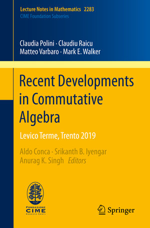 Buchcover Recent Developments in Commutative Algebra | Claudia Polini | EAN 9783030650636 | ISBN 3-030-65063-4 | ISBN 978-3-030-65063-6