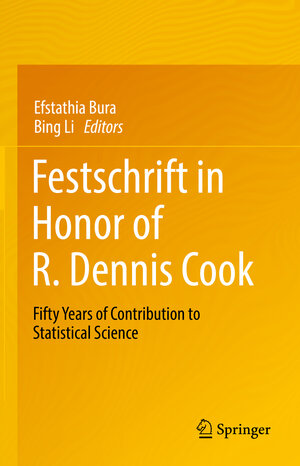 Buchcover Festschrift in Honor of R. Dennis Cook  | EAN 9783030690083 | ISBN 3-030-69008-3 | ISBN 978-3-030-69008-3