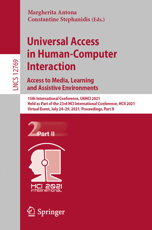 Buchcover Universal Access in Human-Computer Interaction. Access to Media, Learning and Assistive Environments  | EAN 9783030780951 | ISBN 3-030-78095-3 | ISBN 978-3-030-78095-1