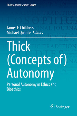Buchcover Thick (Concepts of) Autonomy  | EAN 9783030809935 | ISBN 3-030-80993-5 | ISBN 978-3-030-80993-5