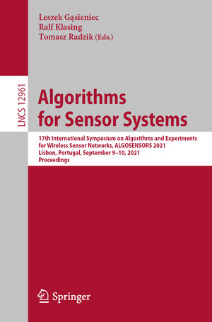Buchcover Algorithms for Sensor Systems | EAN 9783030892395 | ISBN 3-030-89239-5 | ISBN 978-3-030-89239-5